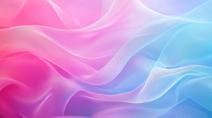 Obraz premium Vibrant abstract flowing shapes in bold pink and blue tones digital artwork high-resolution playful environment creative concept
