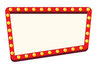 Retro lightbox template different shape