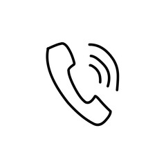 Fototapeta premium Phone Related Vector Line Icon