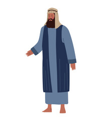 bedouin bearded man character