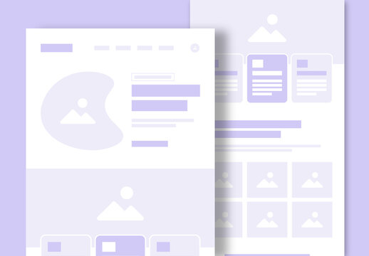 Landing Page Wireframe Layout Template