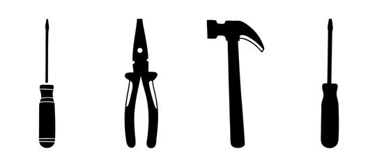 Labour tools elements vector illustration