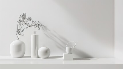 Stylish White Background Product Display: Crafting a Unique Visual Narrative