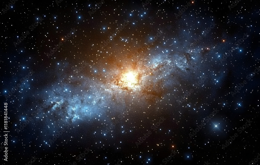 Canvas Prints stars and nebula in outer space, constellation galaxy in universe, cosmos background