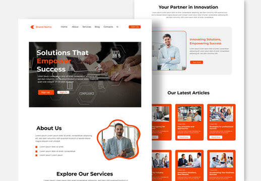 Corporate Landing Page
