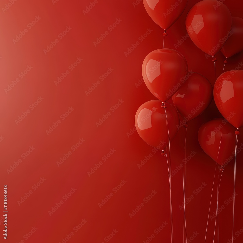 Poster digital studio render artistic high fidelity close-up of gentle red abstract background