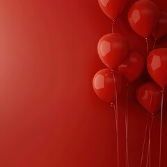 Digital studio render artistic high fidelity close-up of gentle red abstract background