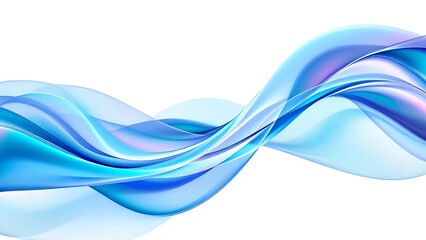 Abstract glass shape, 3d render