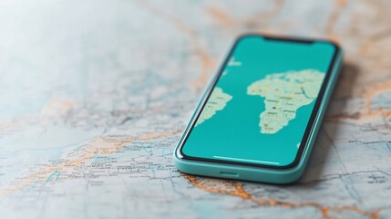 Modern Travel App Interface with Maps and Booking Options