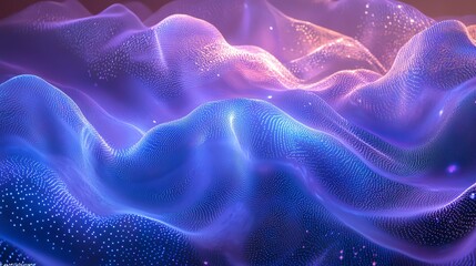 Obraz premium Colorful Abstract Waves in Soft Light Creating a Dreamy Atmosphere