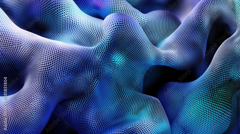Poster dynamic geometric abstract design digital space visual art futuristic environment close-up viewpoint