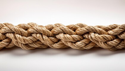 Obraz premium Close up of a rope on a white background