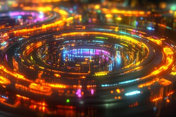 Glowing knowledge pathways radiating from a futuristic digital brain