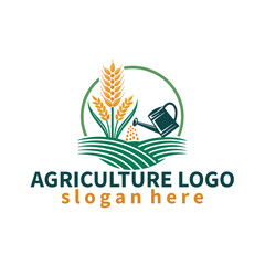 landscape lawn care irrigation eco garden tree nature unique agriculture mowing dairy fruit vegetable forming logo