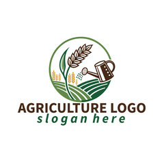 landscape lawn care irrigation eco garden tree nature unique agriculture mowing dairy fruit vegetable forming logo