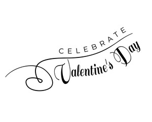 モノクロのバレンタインロゴ