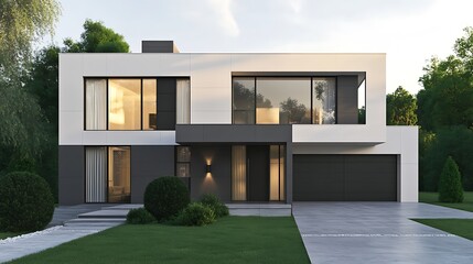 Modern Architectural Masterpiece Showcasing Sleek and Stylish Features