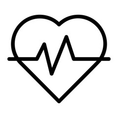 cardiogram line icon