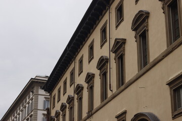 Classic architecture in the old town of Florence, Italy