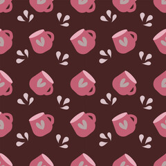 seamless pattern with hearts