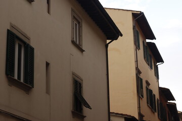 Classic architecture in the old town of Florence, Italy