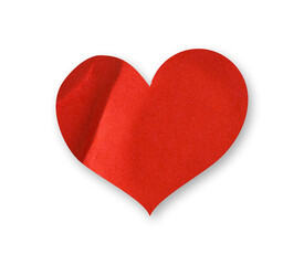 glued heart sticker for mockup