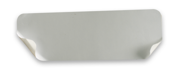 broken peeled rectangle sticker mockup