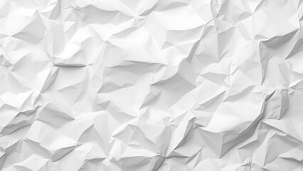 Obraz premium Wrinkled sheet of paper on white background
