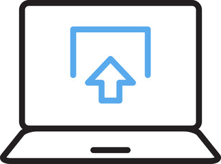 Laptop and Outbound Icon
