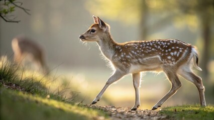 white tailed deer in the wild