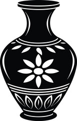 Vase vector silhouette 