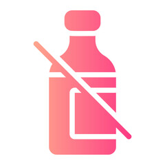 no alcohol gradient icon