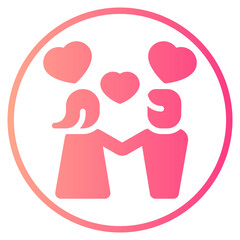 couple gradient icon