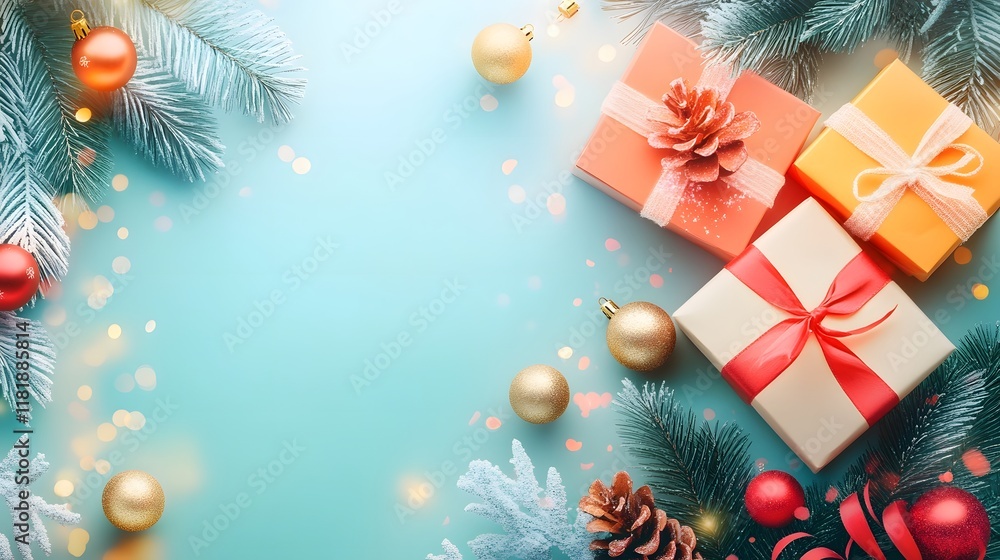 Aufkleber vibrant and elegant festive minimal background with soft gradients clean geometric patterns and spar
