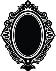 Mirror vector silhouette 