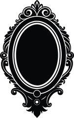 Mirror vector silhouette 
