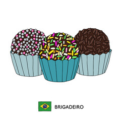 ブラジル　ブリガデイロの線画