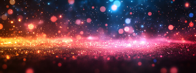 Fototapeta premium Technological background with colorful lines