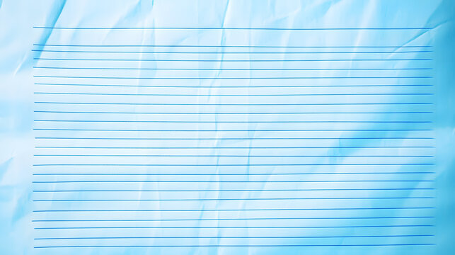 Blue lined paper featuring classic patterns.