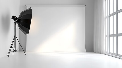 Photography studio setup indoor image background clean bright