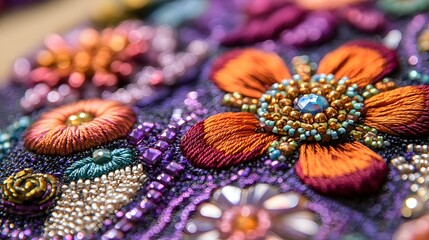 Innovative Bead Embroidery Techniques in Workshop: Transforming Simple Materials into Stunning Textile Art Pieces