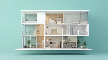 Modern Duplex Design with Floor Plans