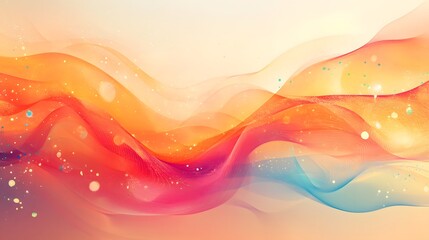 Fototapeta premium Soft symbolic background featuring clean vibrant gradient patterns and subtle decorative accents creating a dreamlike mesmerizing atmosphere