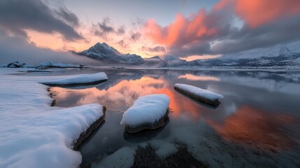 Sunset reflections shimmering on gentle ripples across a calm ocean