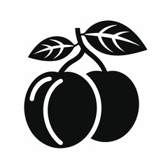 Minimalist Peach silhouette Vector Illustration