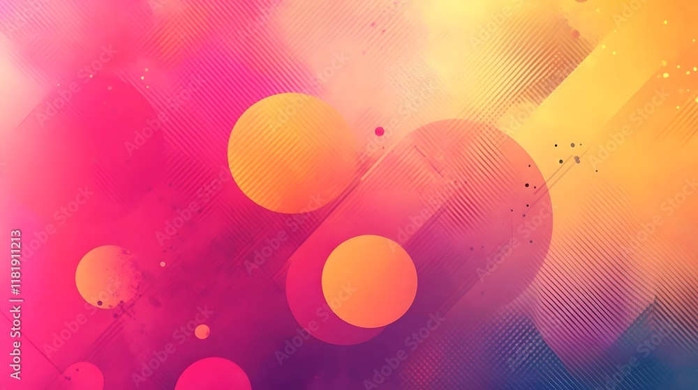 Poster vibrant and symbolic background featuring fluid gradients decorative modern patterns and captivating