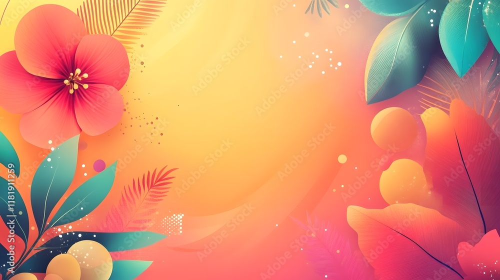 Poster beautifully crafted minimal background featuring vibrant gradient patterns soft tones and subtle fes