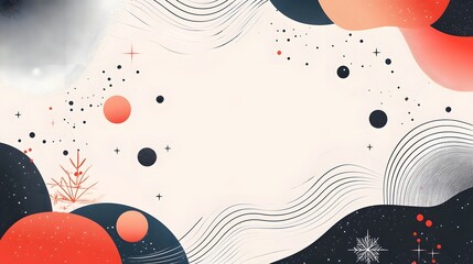 Obraz premium Soft tones clean patterns and modern abstract gradients come together in this subtle and minimalist festive design creating a visually appealing and elegant atmosphere