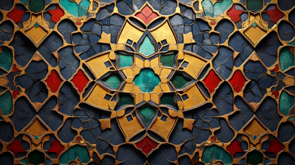 Intricate Islamic Geometric Art Beautiful Traditional Pattern and Decorative Design