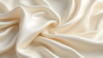 Fototapeta premium Silky beige textile texture may used as background